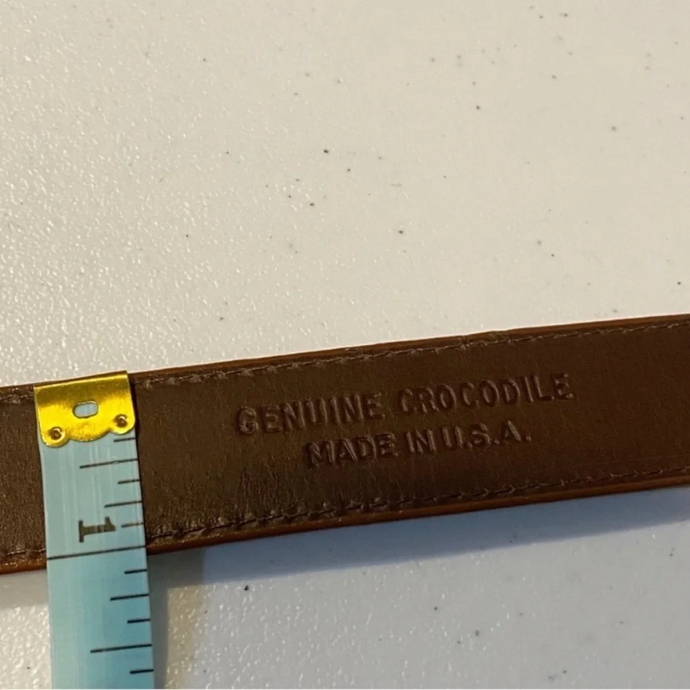 W. KLEINBERG Glazed Alligator Belt